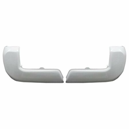 ECOOLOGICAL DT10SW Bumper Overlay with No Sensor for 2016-2022 Toyota Tacoma, Super White ECO_DT10SW